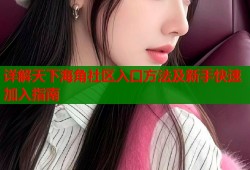 详解天下海角社区入口方法及新手快速加入指南