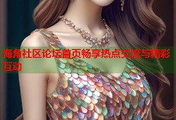 海角社区论坛首页畅享热点交流与精彩互动