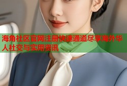 海角社区官网注册快速通道尽享海外华人社交与实用资讯