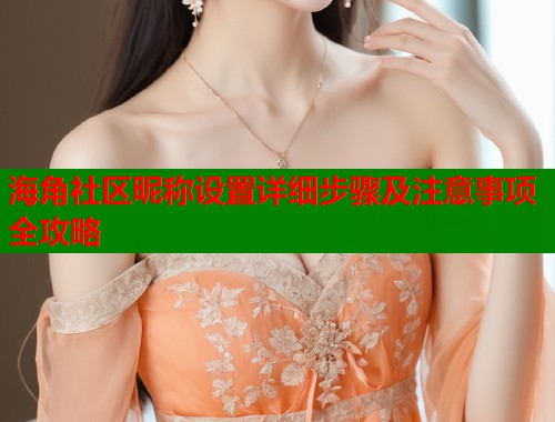 海角社区昵称设置详细步骤及注意事项全攻略