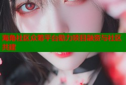 海角社区众筹平台助力项目融资与社区共建