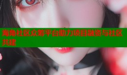 海角社区众筹平台助力项目融资与社区共建