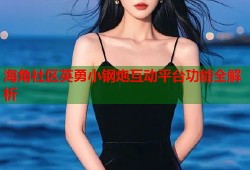 海角社区英勇小钢炮互动平台功能全解析