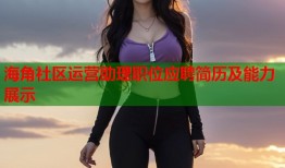海角社区运营助理职位应聘简历及能力展示