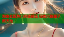 海角社区热门标签精选 探索兴趣圈子新天地