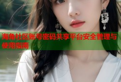 海角社区账号密码共享平台安全管理与使用指南