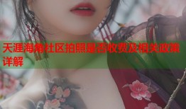 天涯海角社区拍照是否收费及相关政策详解